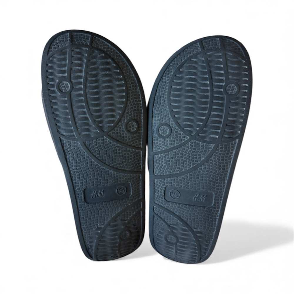 H&M Mens Black Pool Slides - Size 45 - Picture 4 of 4